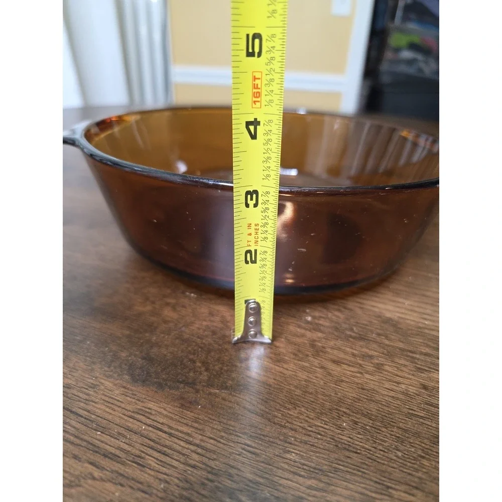Vintage Anchor Hocking‎ Fire King 2 Qt Casserole Dish #438 Amber USA No Lid